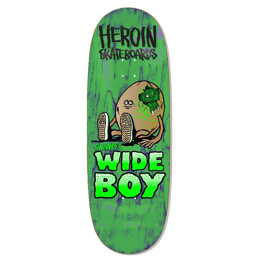 Heroin Skateboards Swampy's Wide Boy Skateboard deck 10.75"