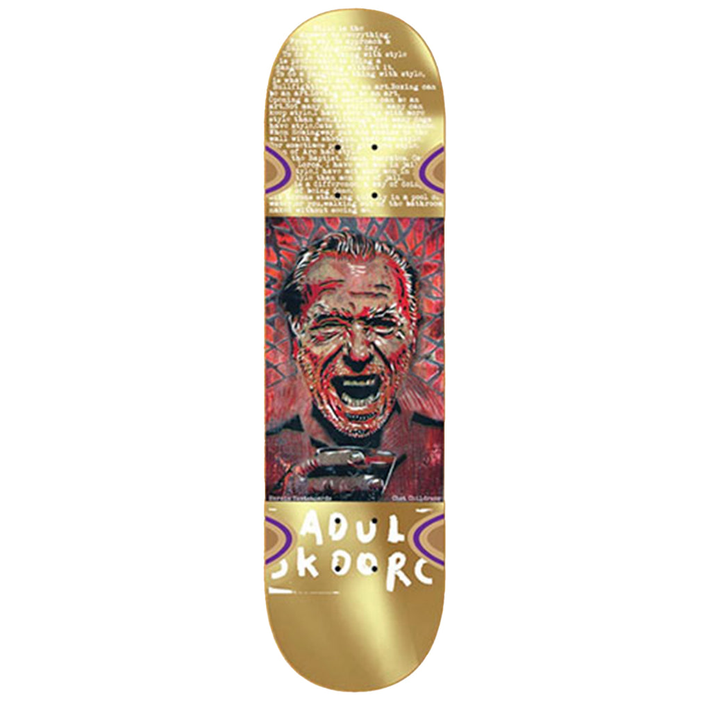 Gold Buk Skateboard deck 8.625" by Heroin Skateboards - main