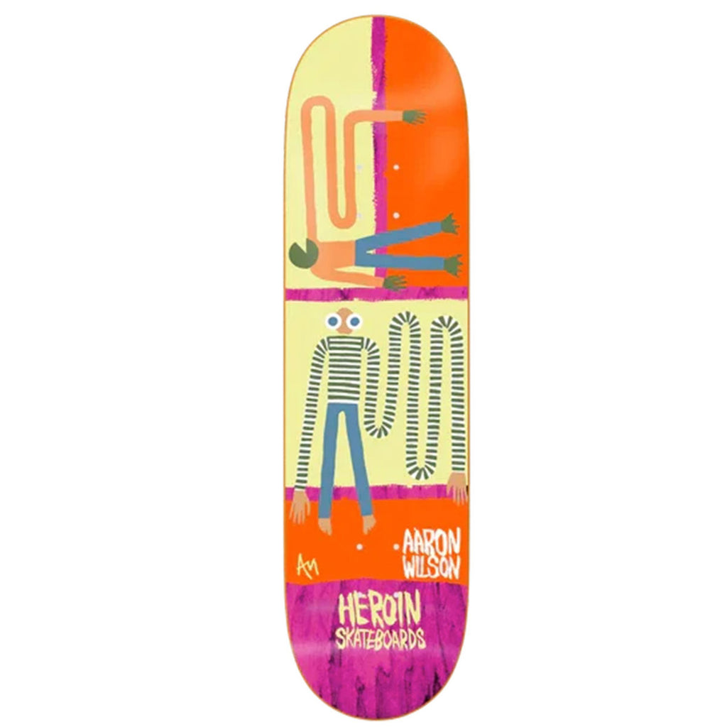 Heroin Skateboards Aaron Wilson Papillon Series Skateboard deck 8.25"