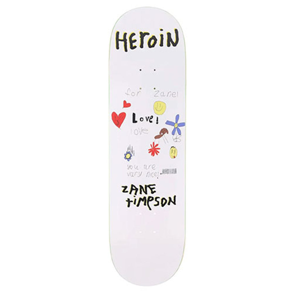 Heroin Skateboards Zane Timpson Very Nice Skateboard deck 9" - main