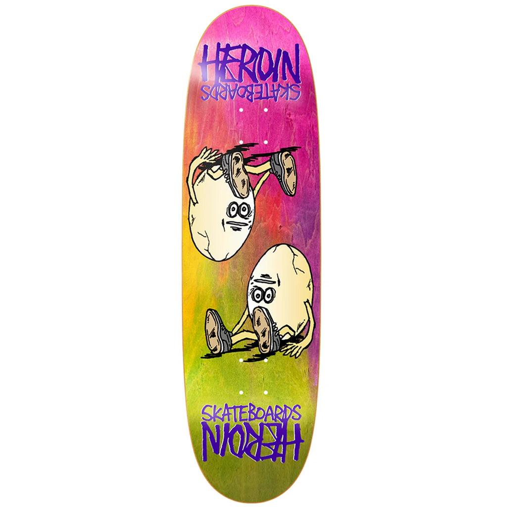 Heroin Skateboards Symmetrical Egg Rainbow Skateboard deck 8.75"-main