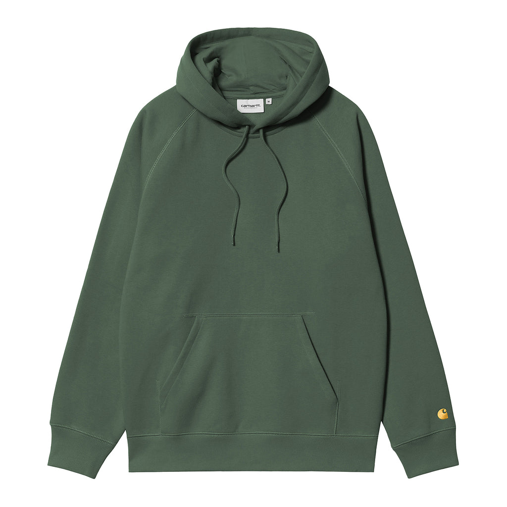 Carhartt WIP Hooded Chase Sweat -  Sycamore Tree / Gold - front