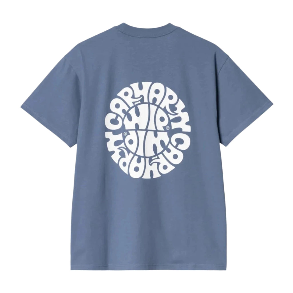 Carhartt WIP Jazzy T Shirt - Blue Iris /  White