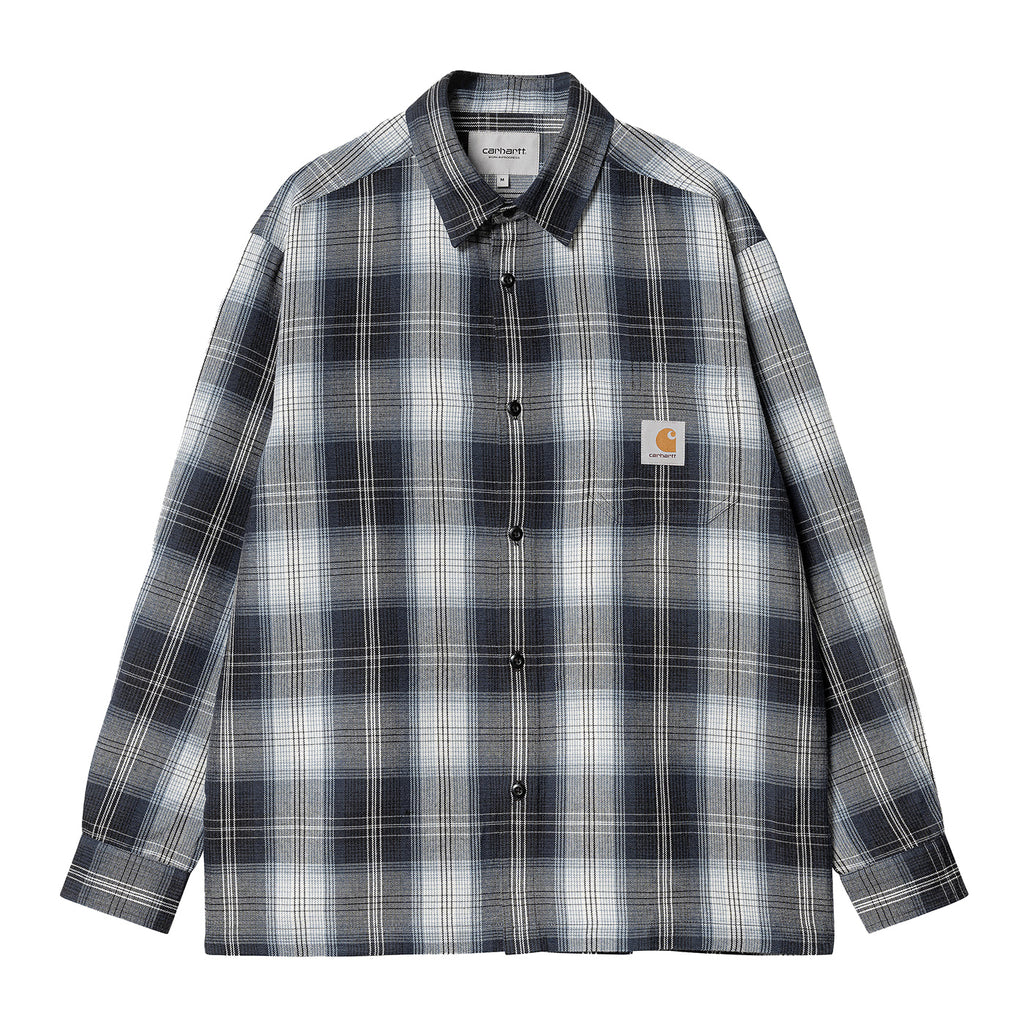 Carhartt WIP L/S Blanton Check Shirt - Mizar - front