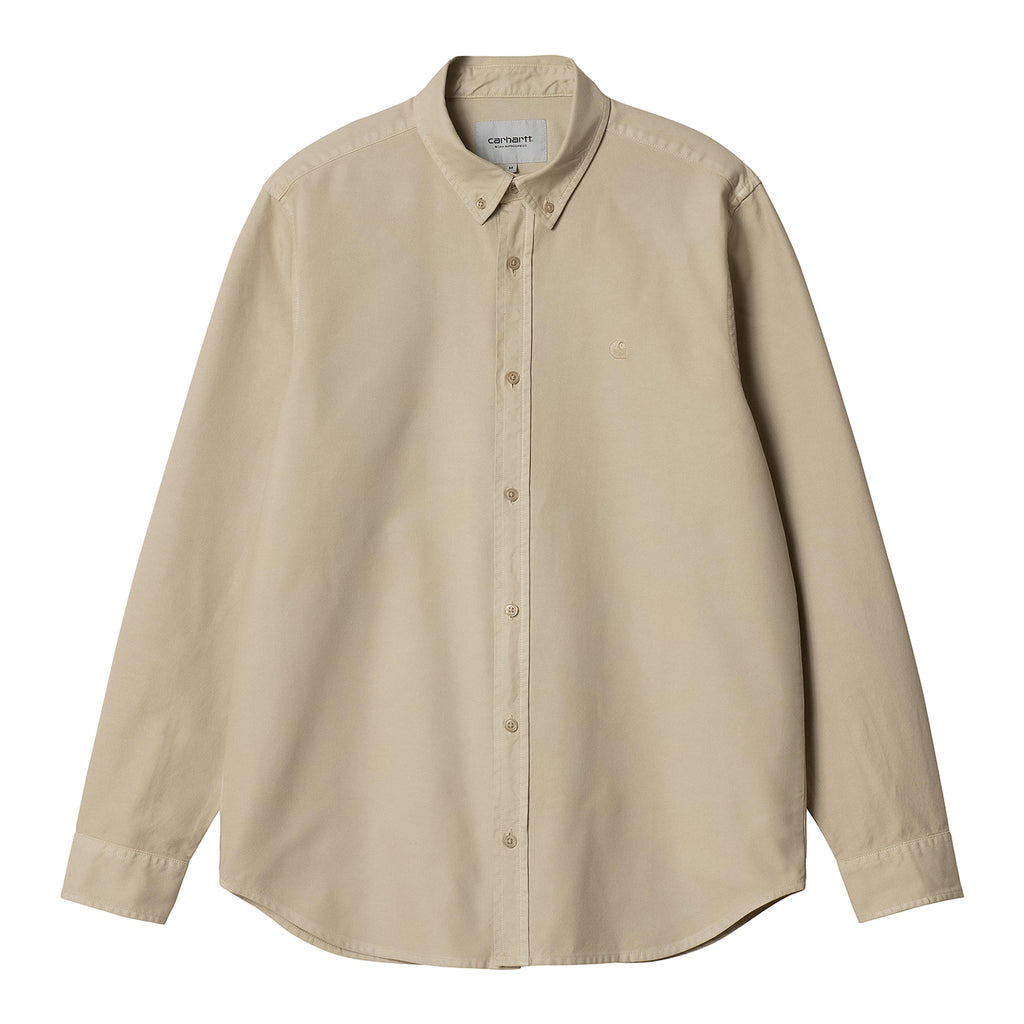 Carhartt WIP L/S Bolton Shirt - Fleur De Sel - front