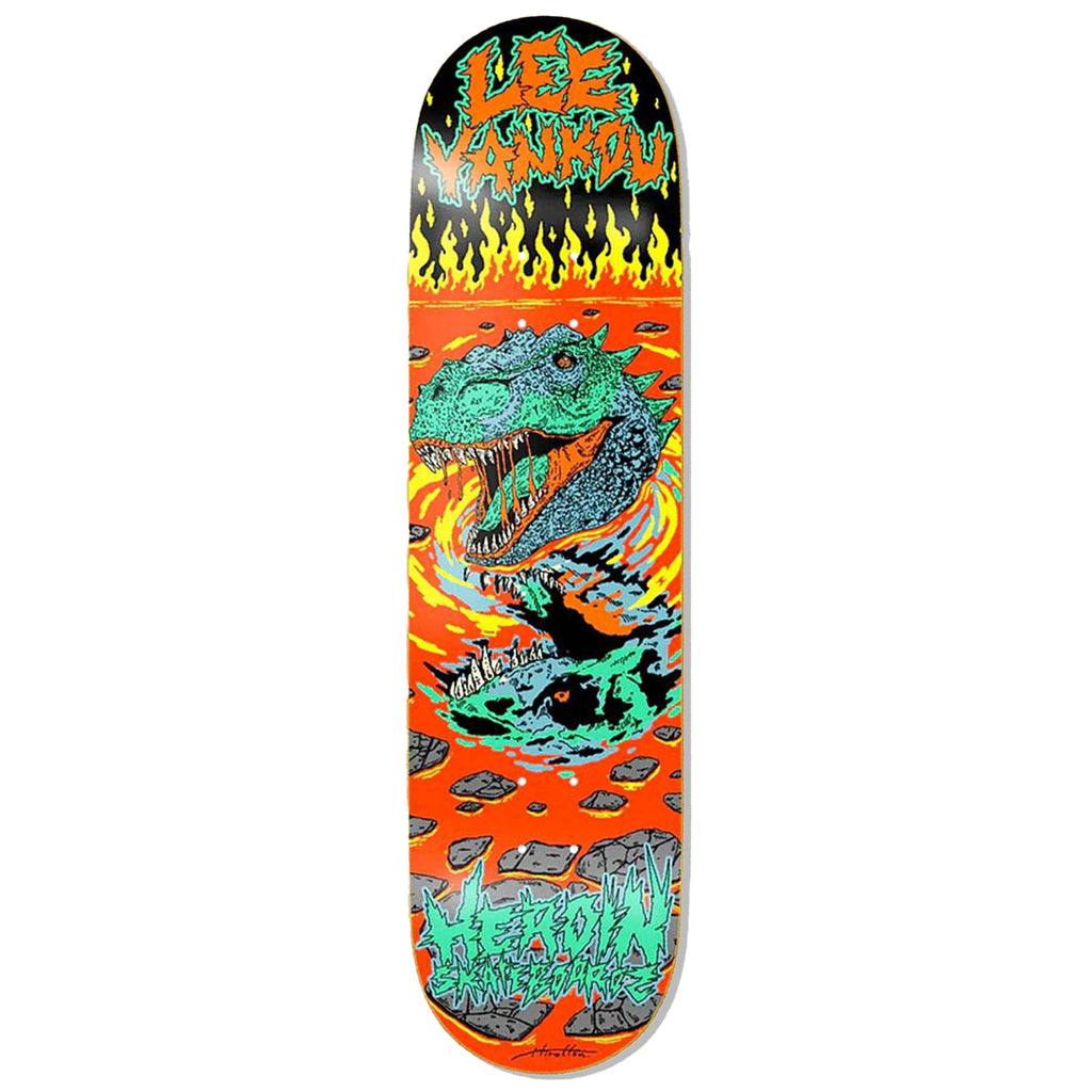Heroin Skateboards Lee Yankou Dead Reflections Skateboard Deck 8.25″