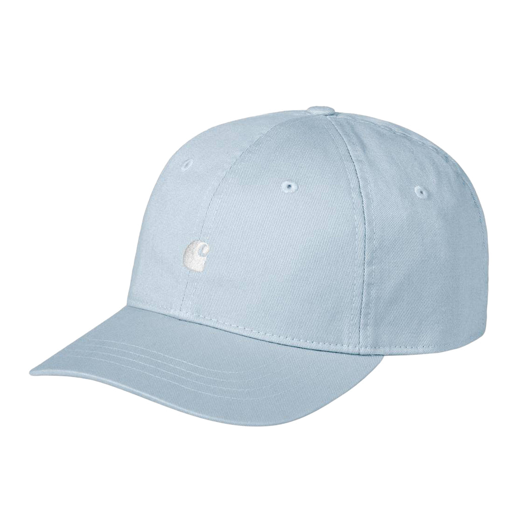 Carhartt WIP Madison Logo Cap - Frosted Blue / White - front