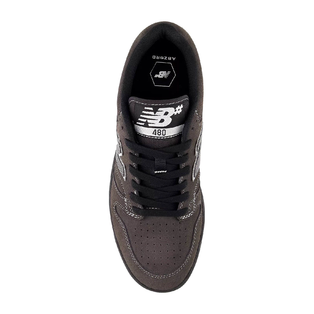 New Balance Numeric NM480 Shoes - Black Cement / White - top