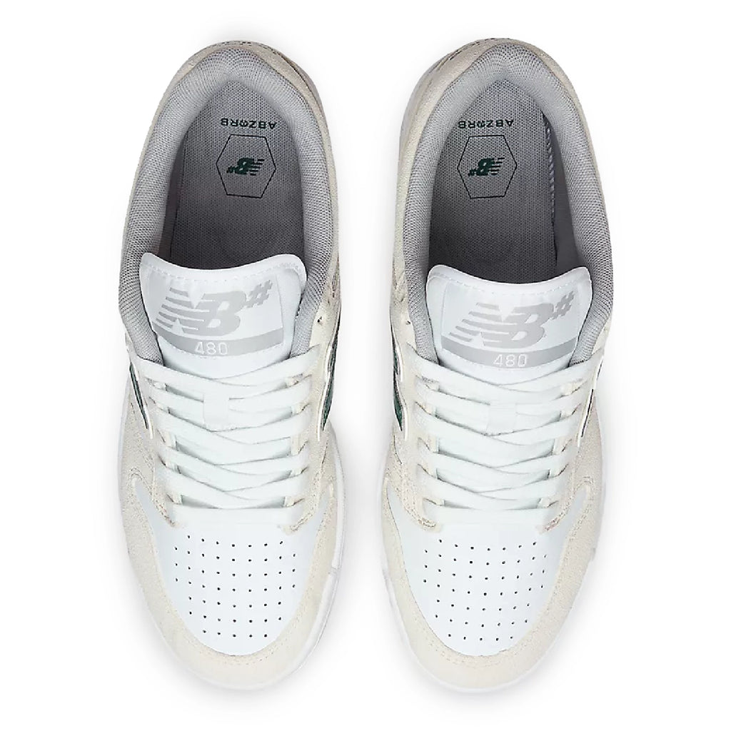 New Balance Numeric NM480 Shoes - Sea Salt / Vintage Teal - top