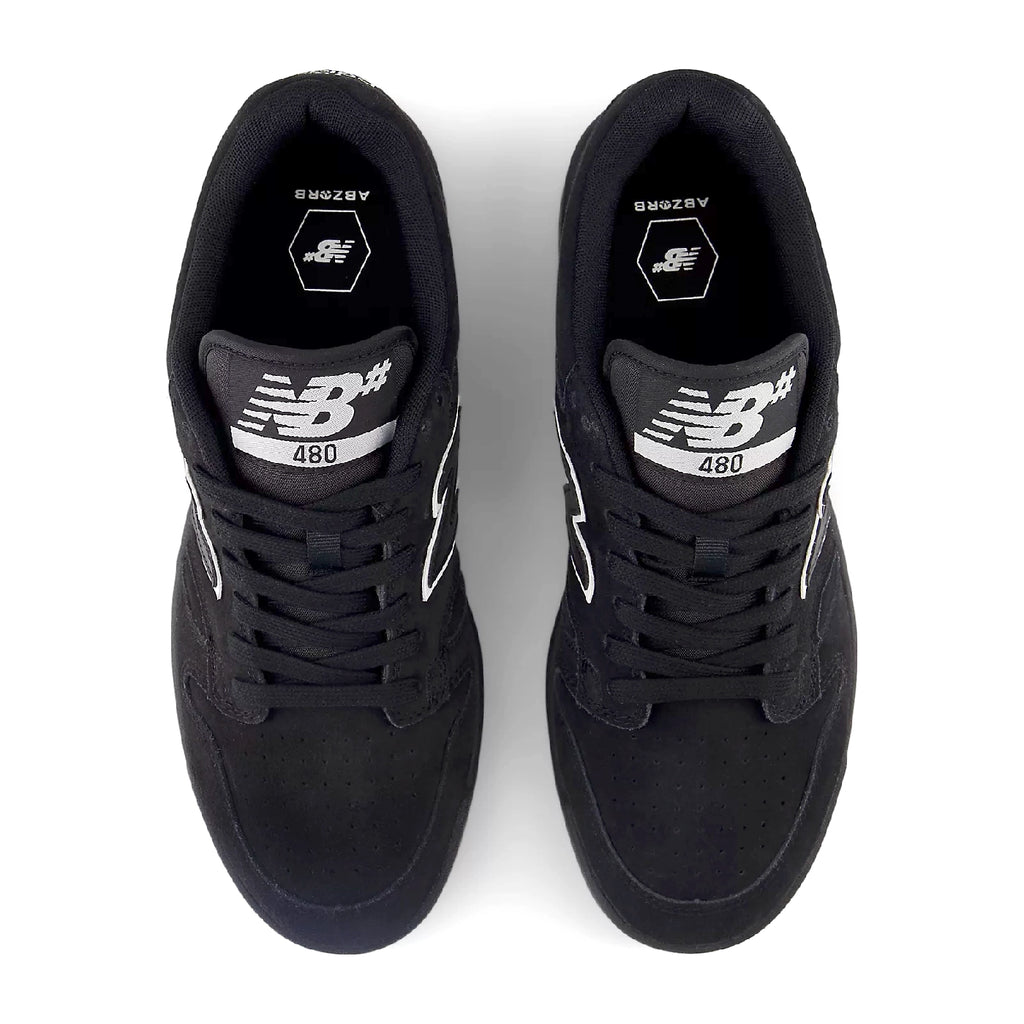 New Balance Numeric NM480 Shoes - Black  / Sea Salt - top