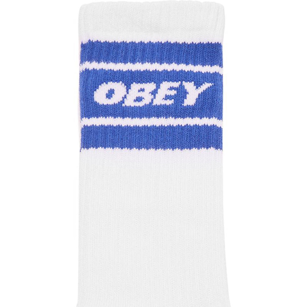 Obey Clothing Cooper Socks - White / Surf Blue