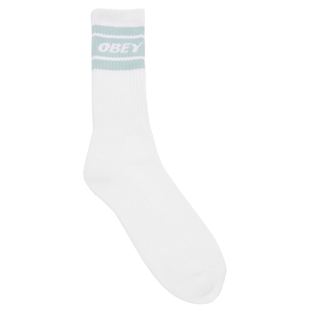 Obey Clothing Cooper Socks - White / Surf Spray