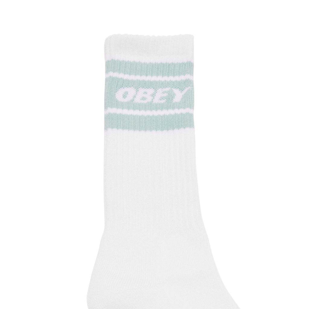 Obey Clothing Cooper Socks - White / Surf Spray