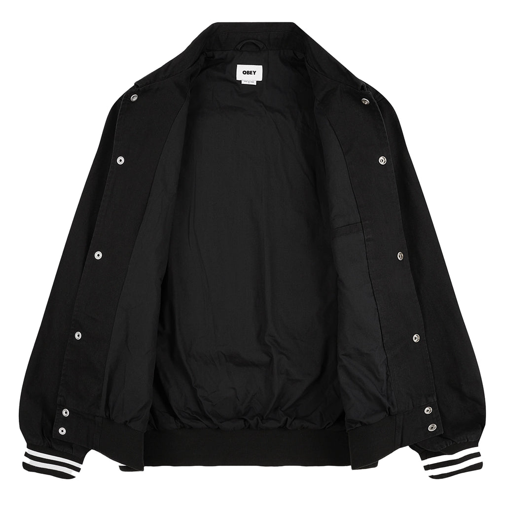 Obey Icon Face Varsity Jacket - Black