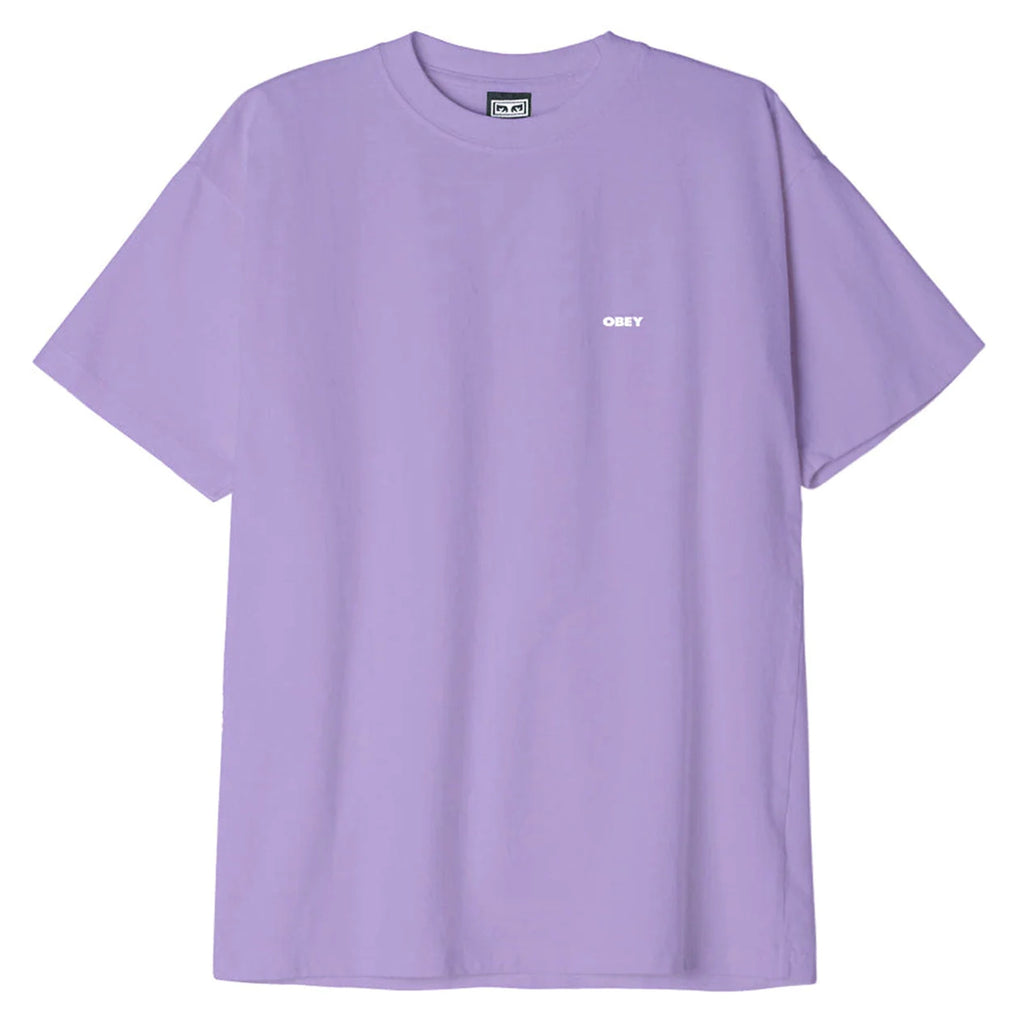 Obey Bold Icon Heavyweight T Shirt - Digital Lavender