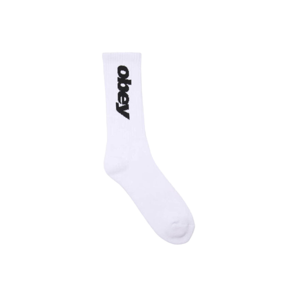 Obey Italics Socks - White - main