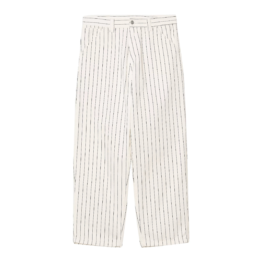Carhartt WIP OG Seaton Stripe Single Knee Pant - Wax / Dark Navy Rinsed - front