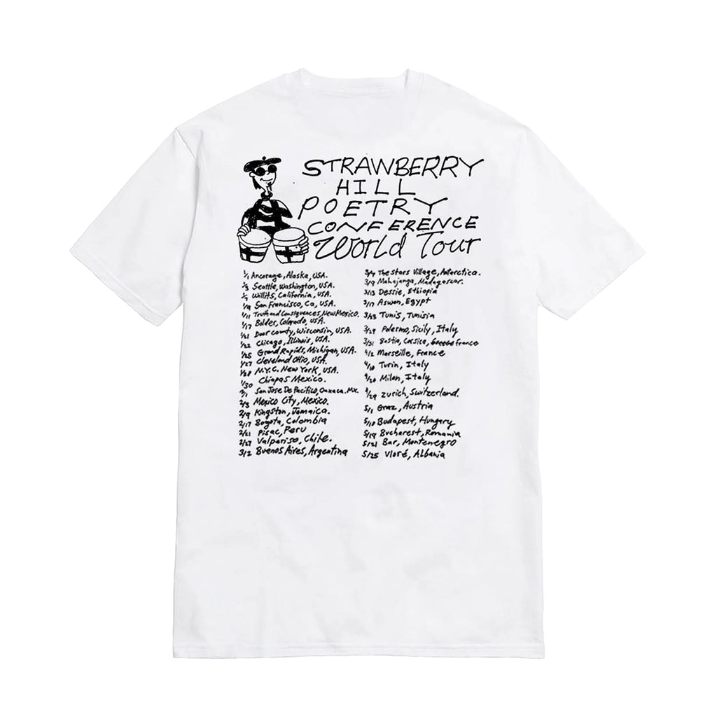 Strawberry Hill Philosophy Club Poetry Slam T Shirt - White