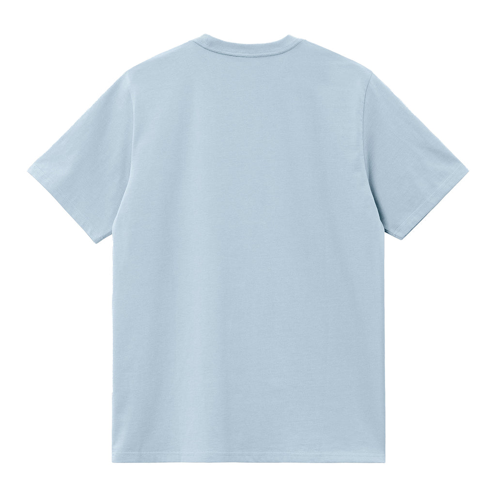 Carhartt WIP American Script T Shirt - Frosted Blue -= back