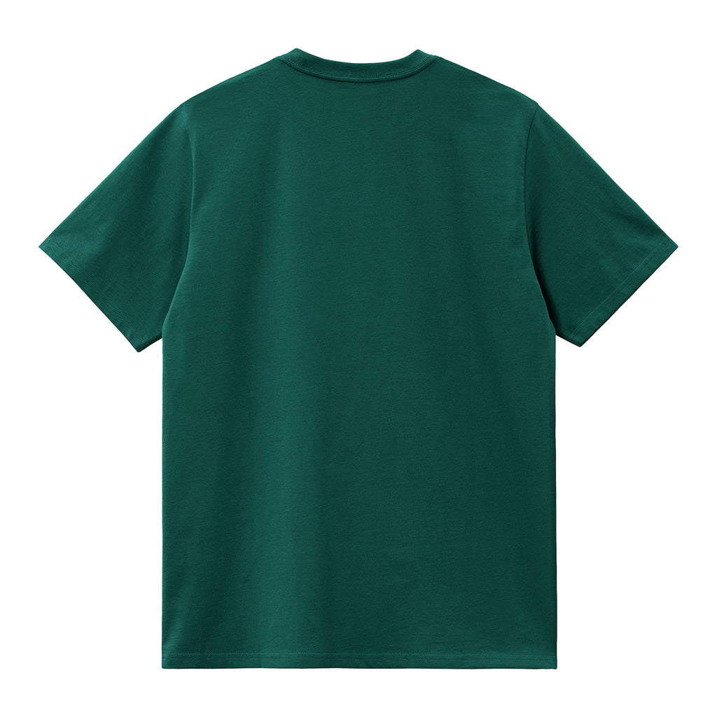 Carhartt WIP Chase T Shirt - Chervil / Gold - back