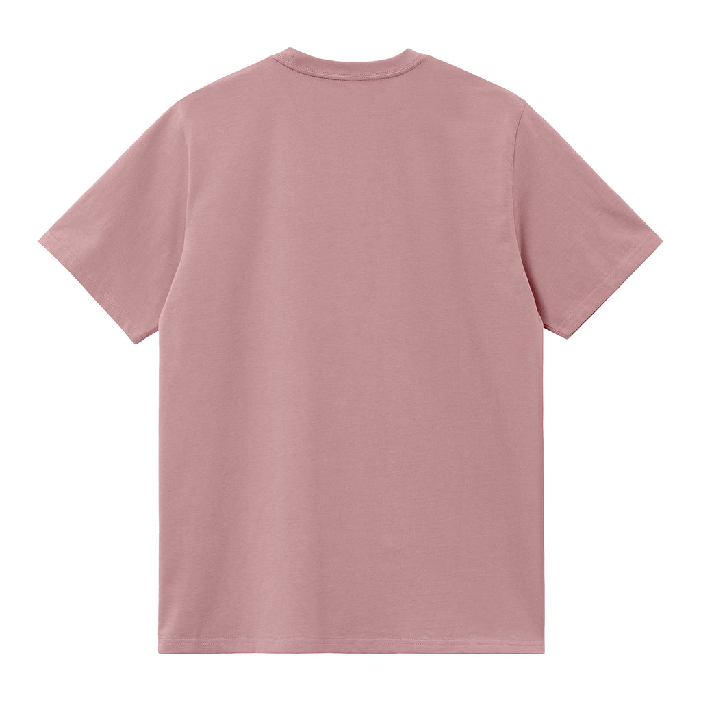 Carhartt WIP Chase T Shirt - Glassy Pink / Gold - back