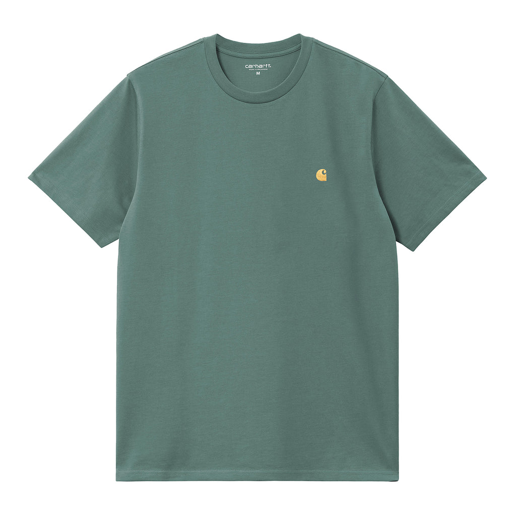 Carhartt WIP Chase T Shirt - Silver Pine / Gold - main