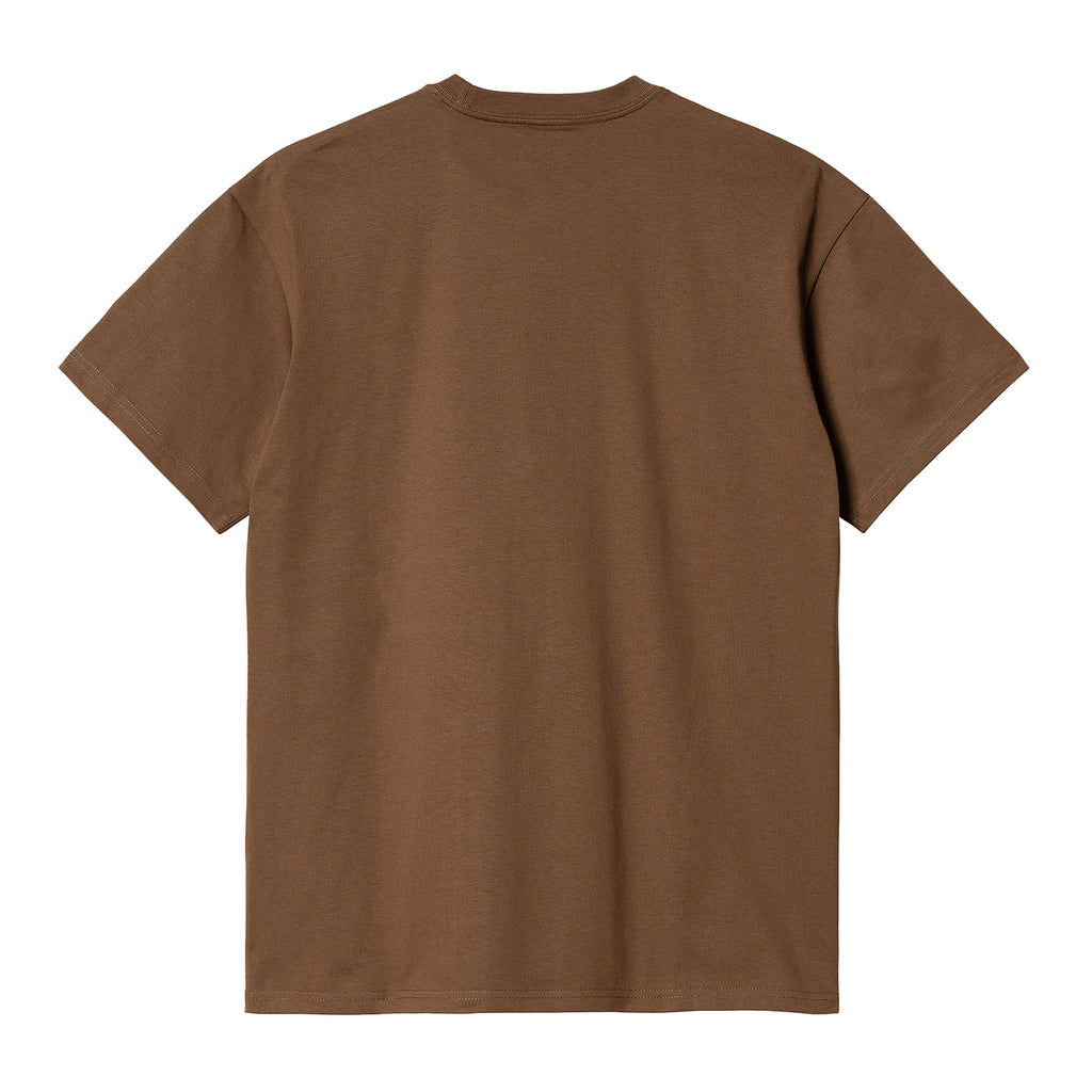 Carhartt WIP Chase T Shirt - Tamarind / Gold - back
