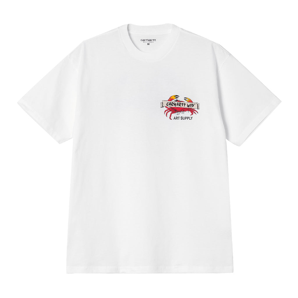 Carhartt WIP Crab Paint T Shirt - White - front