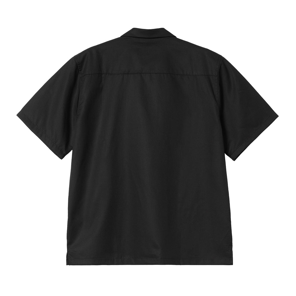 Carhartt WIP S/S Delray Shirt - Black / White - back