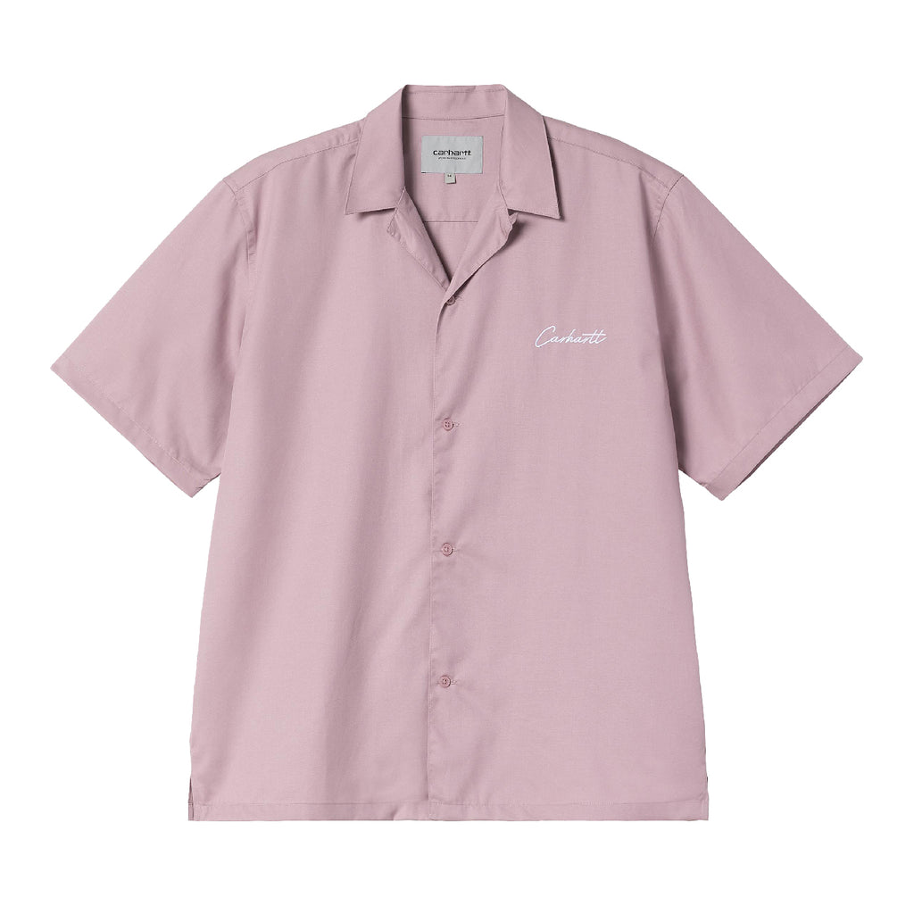 Carhartt WIP S/S Delray Shirt - Hortensia / White - front