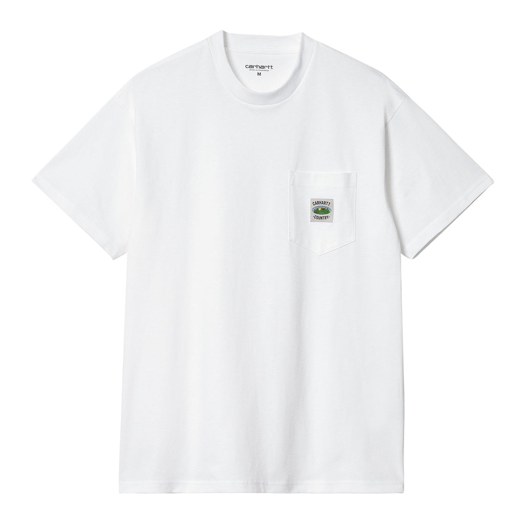 Carhartt WIP Pocket Field T Shirt - White - front