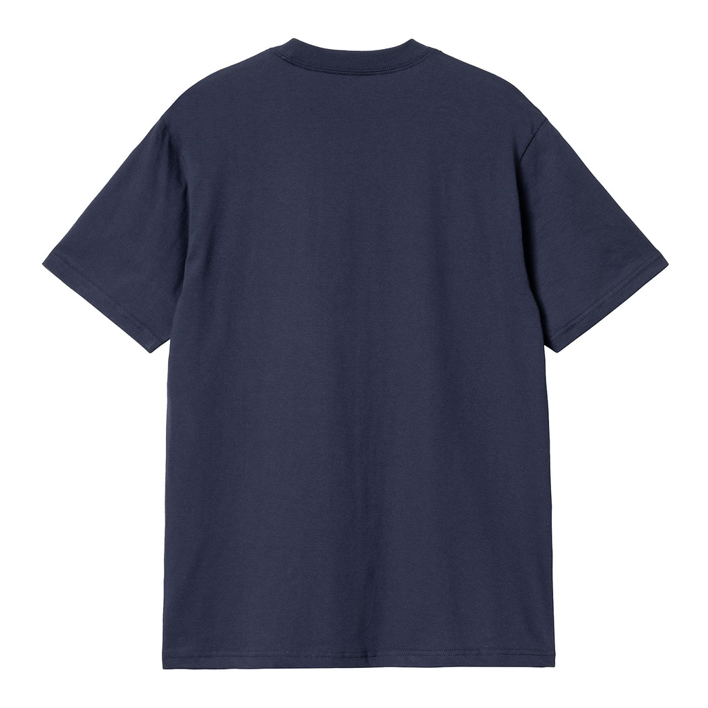 Carhartt WIP Fun Run T Shirt - Air Force Blue / White