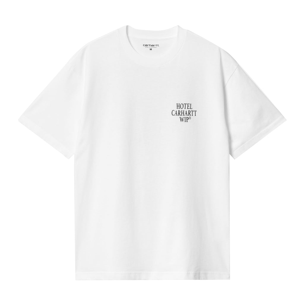 Carhartt WIP Hotel Keys T Shirt - White / Black - front
