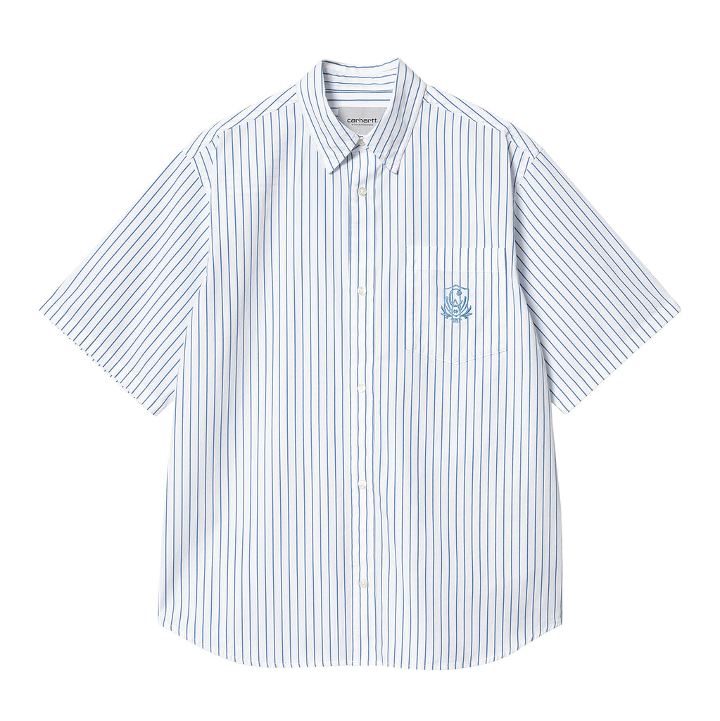 Carhartt WIP S/S Linus Shirt - Bleach / White - front