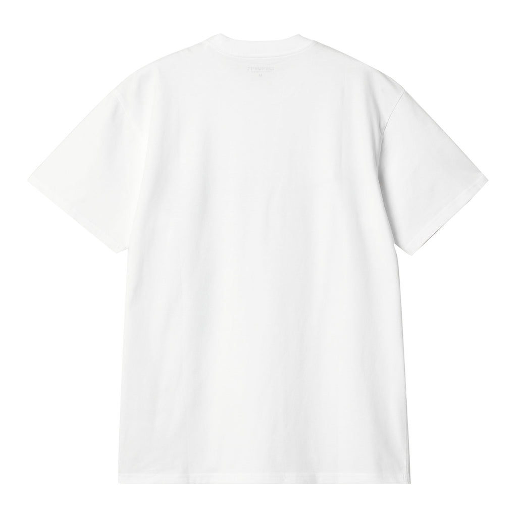 Carhartt WIP Pepe Be Nice T Shirt - White / Black - back