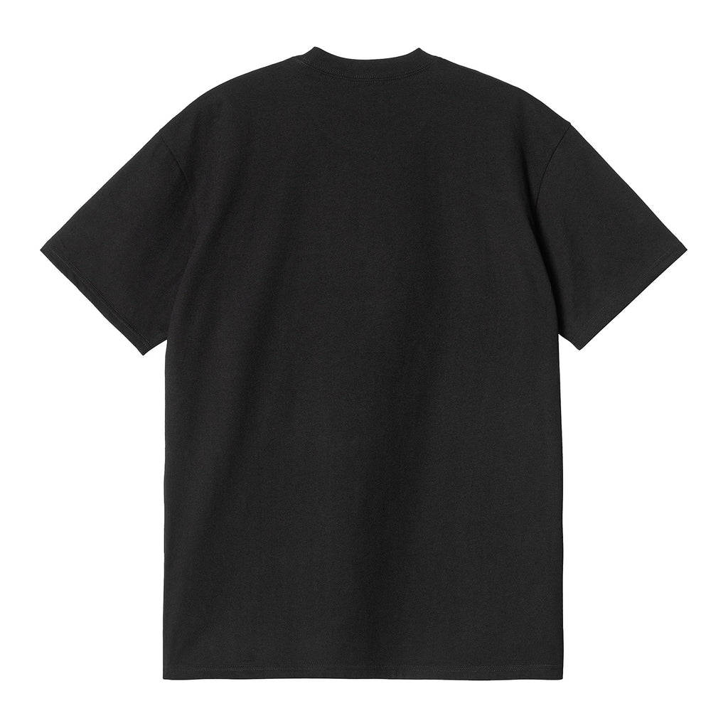 Carhartt WIP Pocket Heart T Shirt - Black / Red - back