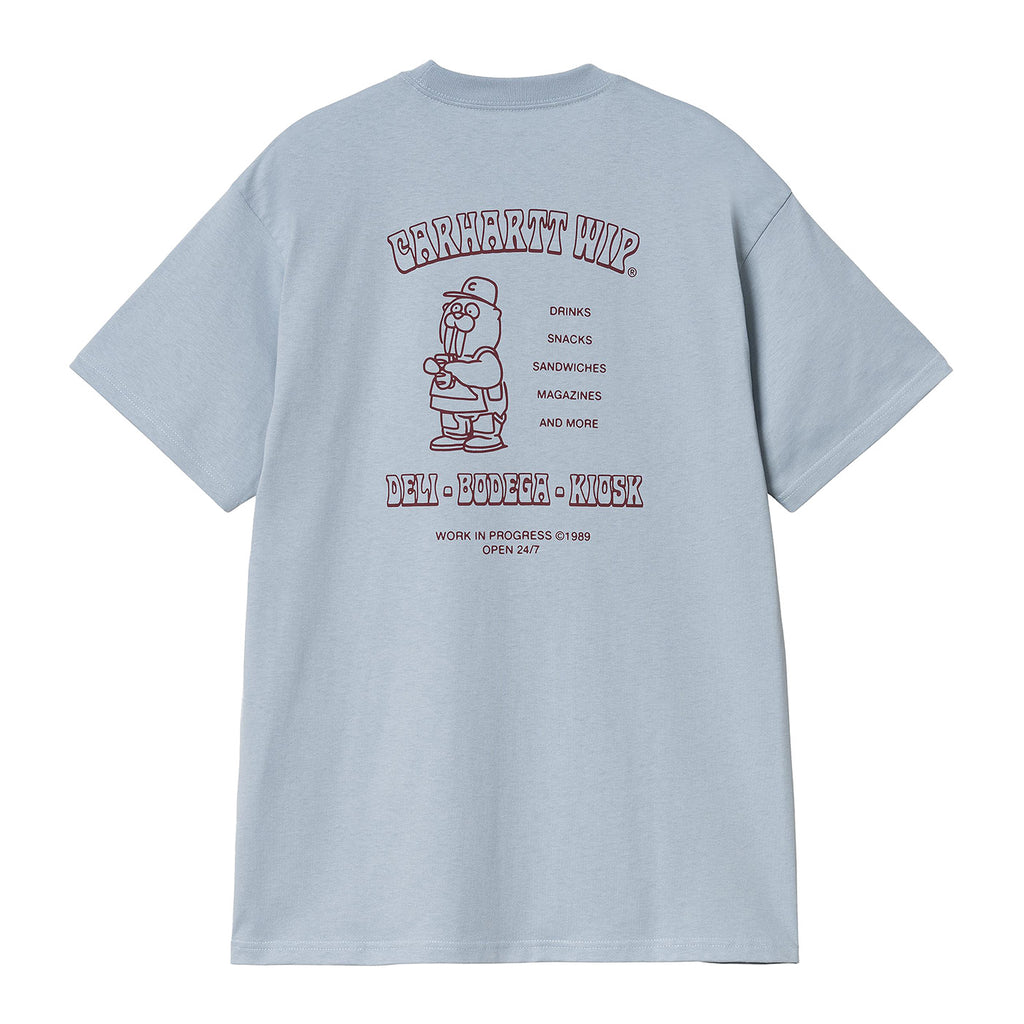 Carhartt WIP Sandwich T Shirt - Blue Fog - back