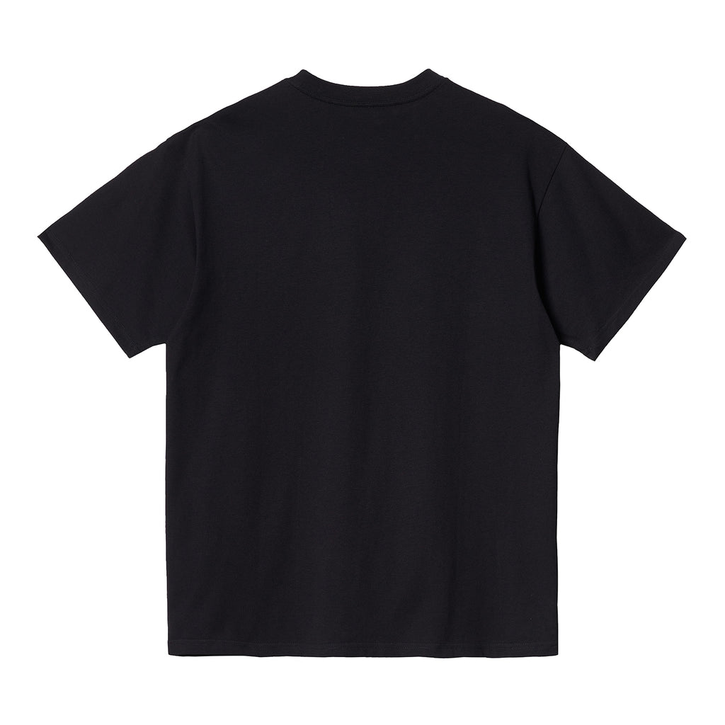 Carhartt WIP Script Embroidery T Shirt -  Black / White - back