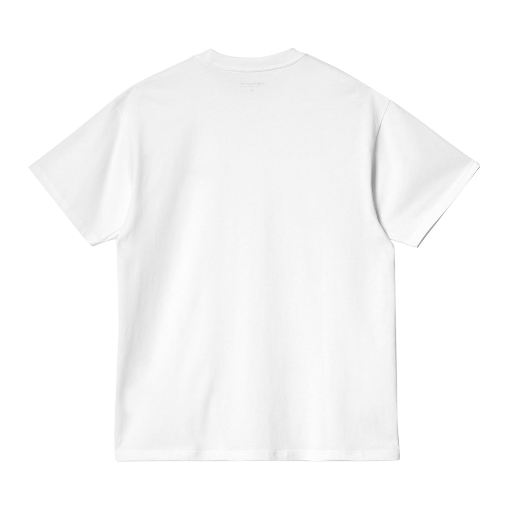 Carhartt WIP Script Embroidery T Shirt - White / Black