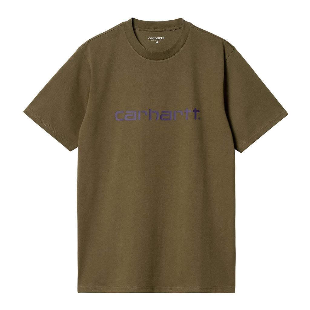 Carhartt WIP Script T Shirt - Highland / Cassis
