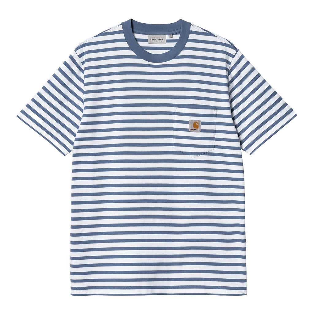 Carhartt WIP Seidler Pocket T Shirt - Sorrent / White - front