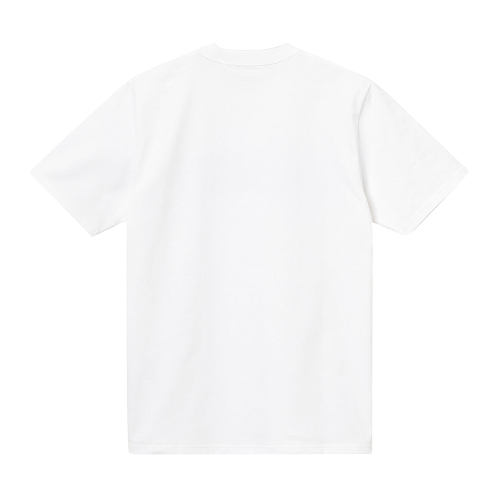 Carhartt WIP University T Shirt - White / Black - back