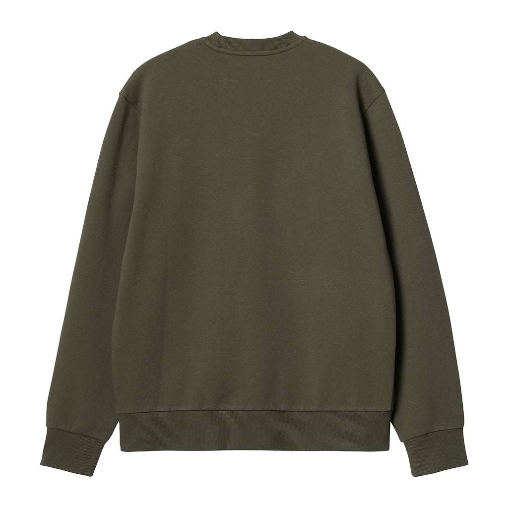 Carhartt WIP Script Embroidery Sweat - Cypress / White