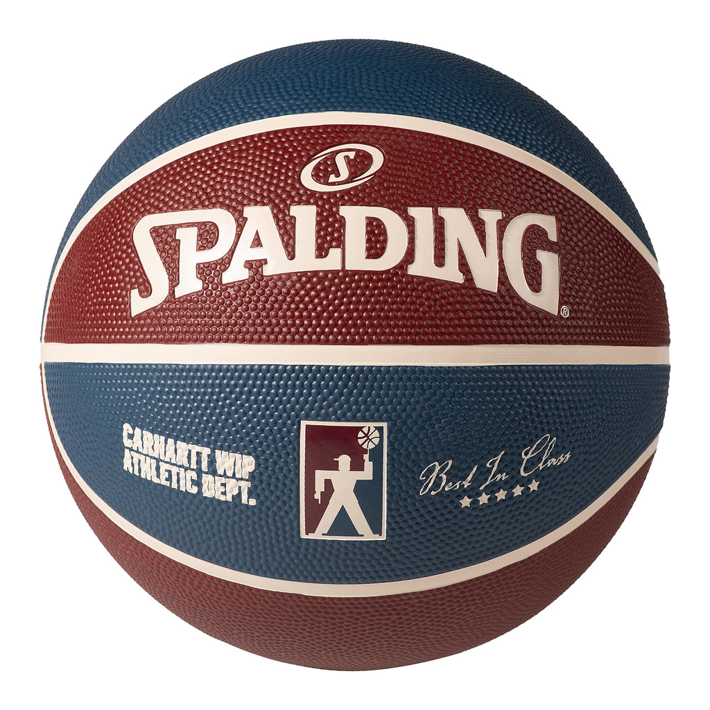 Carhartt WIP Spalding Basketball - Mulberry / Dusky Blue / Natural - back