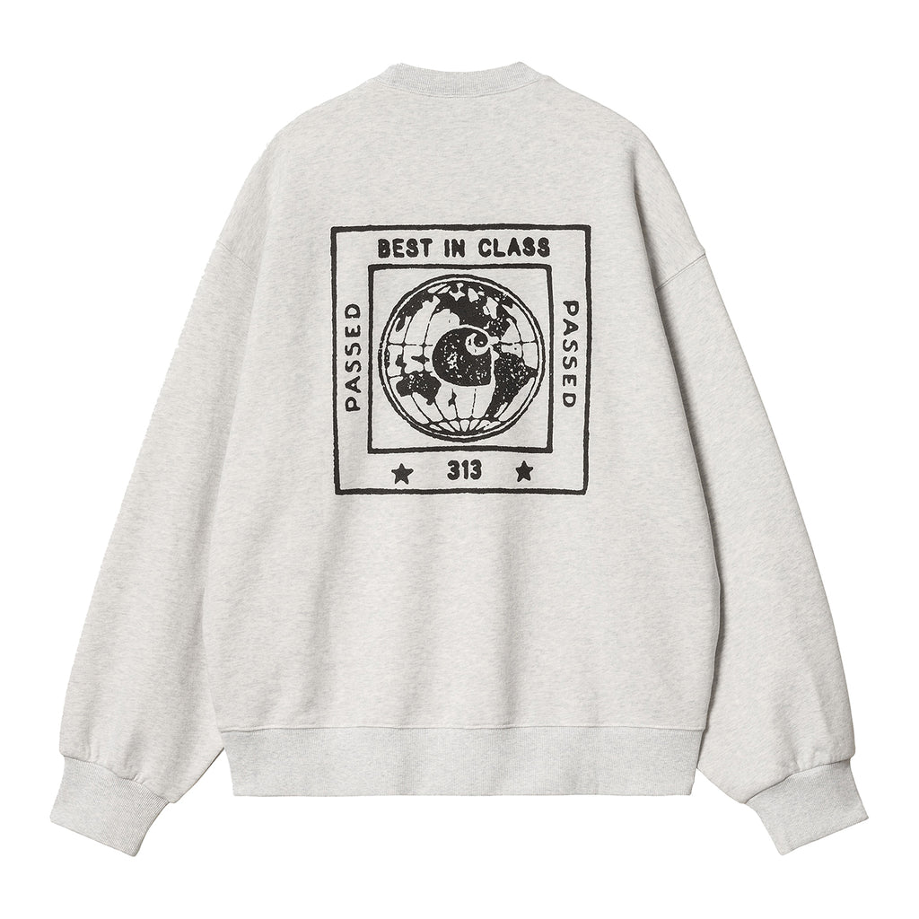 Carhartt WIP Stamp Sweatshirt - Ash Heather / Black