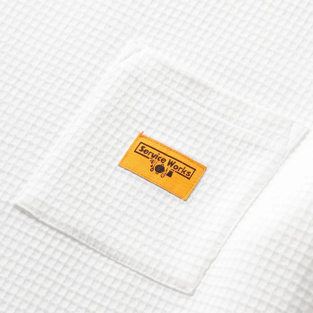Service Works Waffle Pocket T shirt - White