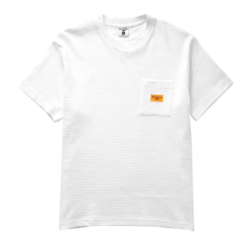 Service Works Waffle Pocket T shirt - White
