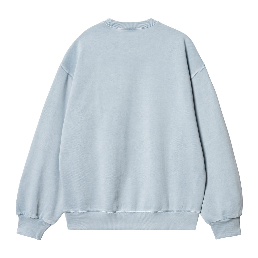 Carhartt WIP Vista Sweatshirt - Dusty Ice garment dyed - back