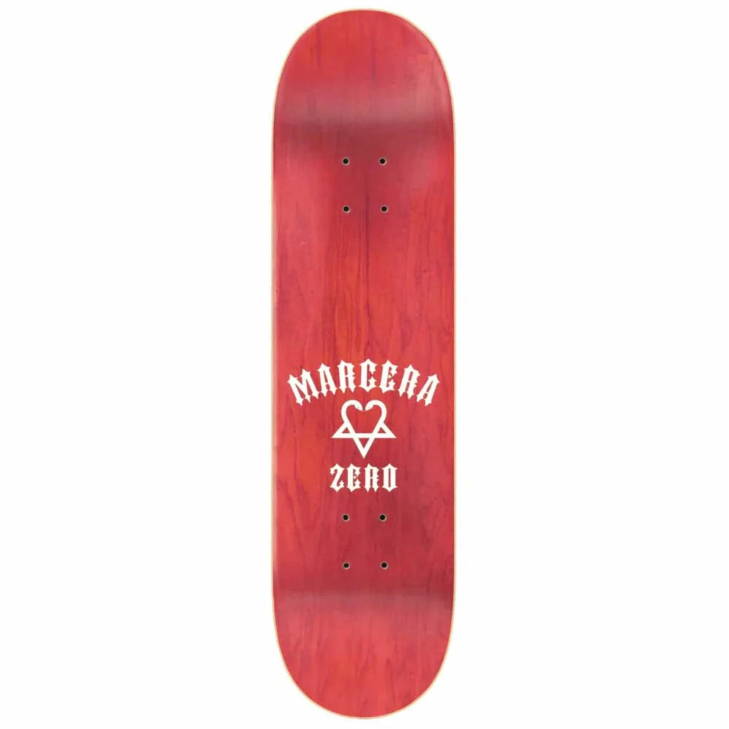 Zero Skateboards Bam American Zero Purple Skateboard Deck-8.5" - top