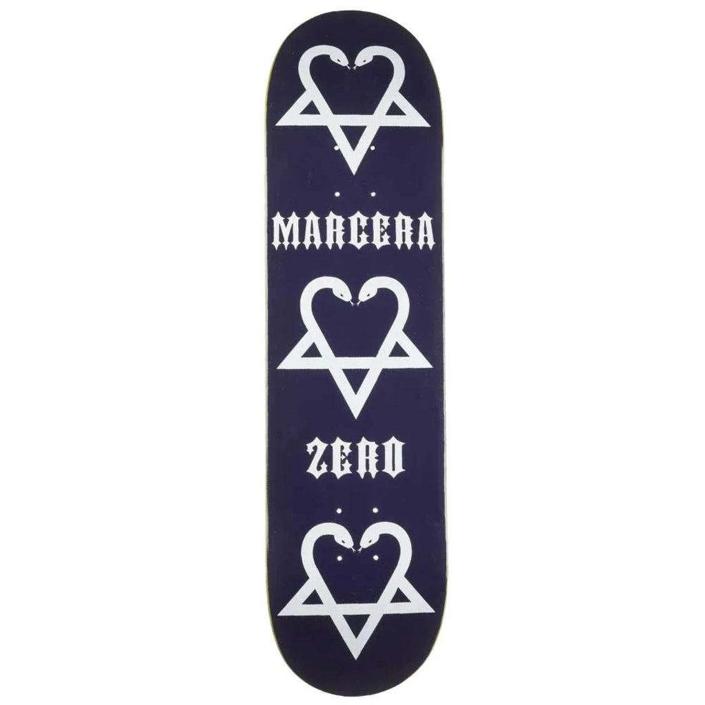 Zero Skateboards Bam American Zero Purple Skateboard Deck-8.5" - bottom